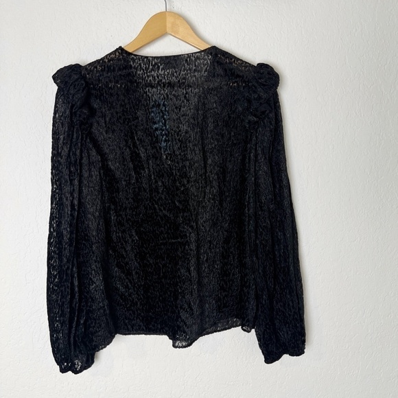 Tanya Taylor's Lucy devoré pullover top - Picture 4 of 8